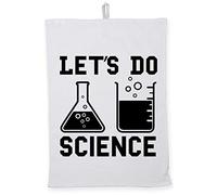 Hippowarehouse Let'S Do Science Tea Towel Eco Printed Dish Cloth Kitchen accessory 50cmx70cm 100% Cotton