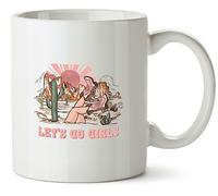 Hippowarehouse Let's go Girls Printed Mug Various Colour Options Ceramic Cup Kitchenware 10oz