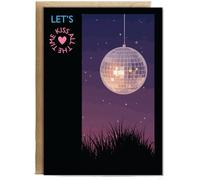 Hippowarehouse Let's kiss all the time Personalised Card A6 with envelope for him for her Funny Cards for Men and Women Blank inside option