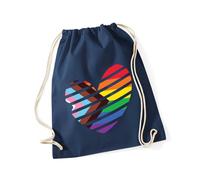Hippowarehouse LGBTQ+ community Drawstring Cotton School Gym Bag 37cm x 46cm, 12 litres