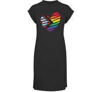 Hippowarehouse LGBTQ+ community t-shirt dress women's adults nightie nightdress Black