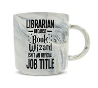 Hippowarehouse Librarian Because Book Wizard Isn't an Official Job Title Printed Mug Various Colour Options Ceramic Cup Kitchenware 11oz