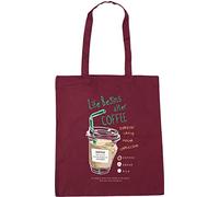 Hippowarehouse Life begins after coffee Tote Shopping Gym Beach Bag 42cm x38cm, 10 litres