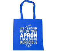 Hippowarehouse Life is a kitchen put on your apron and whip up something incredible Tote Shopping Gym Beach Bag 42cm x38cm, 10 litres
