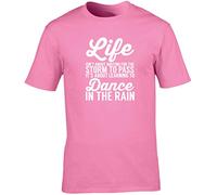 Hippowarehouse Life Isn't About Waiting for the Storm to Pass It's About Learning to Dance in the rain Unisex Short Sleeve t-Shirt (Specific Size Guide in Description)