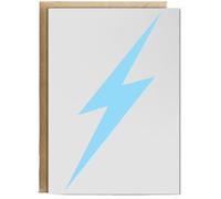 Hippowarehouse Lightning Personalised Card A6 with envelope for him for her Funny Cards for Men and Women Blank inside option