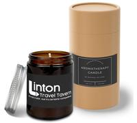 Hippowarehouse Linton Travel Tavern Candle Aromatherapy 40hr Scented Gift Set Anxiety Relief Sleep Vegan 200g YP