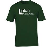 Hippowarehouse Linton Travel Tavern Unisex Short Sleeve t-Shirt (Specific Size Guide in Description) Forest Green
