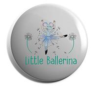 Hippowarehouse Little ballerina ballet dancing mouse Badge Pin 25mm