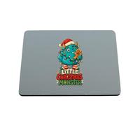 Hippowarehouse Little Christmas Monster printed mouse mat pad accessory black rubber base 240mm x 190mm x 60mm