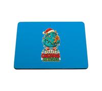 Hippowarehouse Little Christmas Monster printed mouse mat pad accessory black rubber base 240mm x 190mm x 60mm