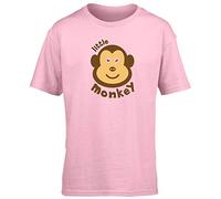 Hippowarehouse Little Monkey Kids Children's Short Sleeve t-Shirt Pink