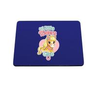 Hippowarehouse Little riders club printed mouse mat pad accessory black rubber base 240mm x 190mm x 60mm