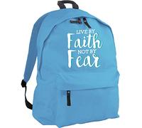 HippoWarehouse Live by Faith not by Fear Backpack ruck Sack Dimensions: 31 x 42 x 21 cm Capacity: 18 litres