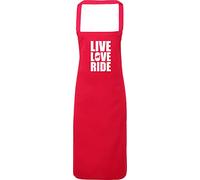 Hippowarehouse Live Love Ride Apron kitchen cooking painting DIY onesize adult