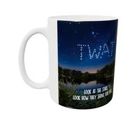 Hippowarehouse Look at the Stars wrap Around Printed Mug Various Colour Options Ceramic Cup Kitchenware 11oz