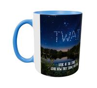 Hippowarehouse Look at the Stars wrap Around Printed Mug Various Colour Options Ceramic Cup Kitchenware 11oz