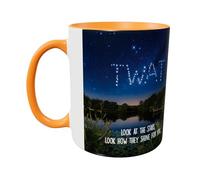 Hippowarehouse Look at the Stars wrap Around Printed Mug Various Colour Options Ceramic Cup Kitchenware 11oz