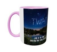 Hippowarehouse Look at the Stars wrap Around Printed Mug Various Colour Options Ceramic Cup Kitchenware 11oz