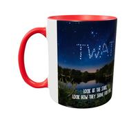 Hippowarehouse Look at the Stars wrap Around Printed Mug Various Colour Options Ceramic Cup Kitchenware 11oz
