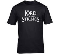 Hippowarehouse Lord of the Strings Unisex Short Sleeve t-Shirt (Specific Size Guide in Description) Black
