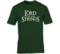 Hippowarehouse Lord of The Strings Unisex Short Sleeve t-Shirt (Specific Size Guide in Description) Forest Green
