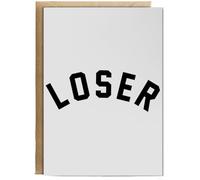 Hippowarehouse Loser Birthday Card A5 Personalised with envelope for him for her Funny Cards for Men and Women Blank inside option