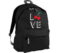 Hippowarehouse Love Cherries backpack ruck sack Dimensions: 31 x 42 x 21 cm Capacity: 18 litres
