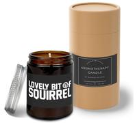 Hippowarehouse Lovely bit of Squirrel Candle Aromatherapy 40hr Scented Gift Set Anxiety Relief Sleep Vegan 200g YP