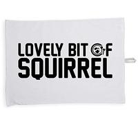 Hippowarehouse Lovely bit of squirrel Tea Towel Eco Printed Dish Cloth Kitchen accessory 50cmx70cm 100% Cotton