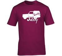 Hippowarehouse Lovely Jubbly Unisex Short Sleeve t-Shirt (Specific Size Guide in Description) Maroon