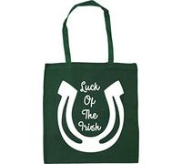 Hippowarehouse Luck Of The Irish Hoof - St Patricks Day Tote Shopping Gym Beach Bag 42cm x38cm, 10 litres