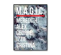Hippowarehouse M.A.G.I.C. - Meredith, Alex, George, Izzie, Cristina Printed Poster A4 Wall Art Design Classroom Room Gym Office DÃƒ©cor