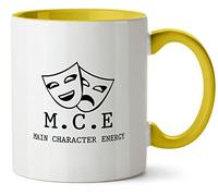 Hippowarehouse M.C.E Main Character Energy Printed Mug Various Colour Options Ceramic Cup Kitchenware 11oz