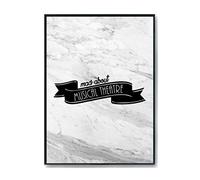 Hippowarehouse Mad About Musical Theatre Printed Poster A3 Wall Art Design Classroom Room Gym Office Décor