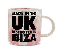 Hippowarehouse Made in The UK Destroyed in Ibiza Printed Mug Various Colour Options Ceramic Cup Kitchenware 11oz
