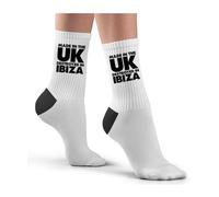 Hippowarehouse Made in the UK Destroyed in Ibiza Socks Printed Childrens 26.5cm breathable Novelty Sock Gift