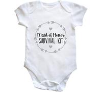 Hippowarehouse Made of honour survival kit baby vest bodysuit (short sleeve) boys girls
