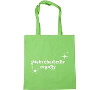 Hippowarehouse main character energy Tote Shopping Gym Beach Bag 42cm x38cm, 10 litres