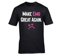 Hippowarehouse Make Emo Great Again Unisex Short Sleeve t-Shirt 4XL Adult Black