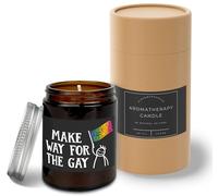 Hippowarehouse Make Way for The Gay LGBT Candle Aromatherapy 40hr Scented Gift Set Anxiety Relief Sleep Vegan 200g SP