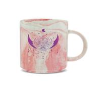 Hippowarehouse Mandala Lotus Moon Boho Soft Calm Girl Energy Printed Mug Various Colour Options Ceramic Cup Kitchenware 11oz