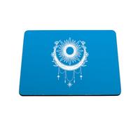 Hippowarehouse Mandala Sun and Moon Crescent Boho Soft Calm Girl Energy printed mouse mat pad accessory black rubber base 240mm x 190mm x 60mm