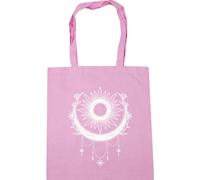 Hippowarehouse Mandala Sun and Moon Crescent Boho Soft Calm Girl Energy Tote Shopping Gym Beach Bag 42cm x38cm, 10 litres