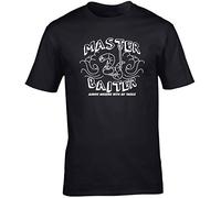 Hippowarehouse Master Baiter Always Messing with My Tackle Fishing Unisex Short Sleeve t-Shirt (Specific Size Guide in Description) Black