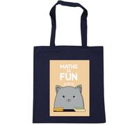 Hippowarehouse Maths is fun Tote Shopping Gym Beach Bag 42cm x38cm, 10 litres