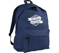 HippoWarehouse May All Your Hits be crits Backpack ruck Sack Dimensions: 31 x 42 x 21 cm Capacity: 18 litres