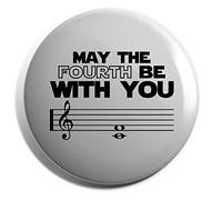 Hippowarehouse May the Fourth Be With You Badge Pin