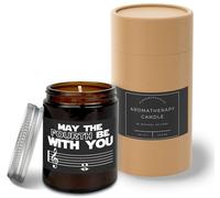 Hippowarehouse May The Fourth Be with You Candle Aromatherapy 40hr Scented Gift Set Anxiety Relief Sleep Vegan 200g LG