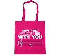 Hippowarehouse May the Fourth Be With You Tote Shopping Gym Beach Bag 42cm x38cm, 10 litres